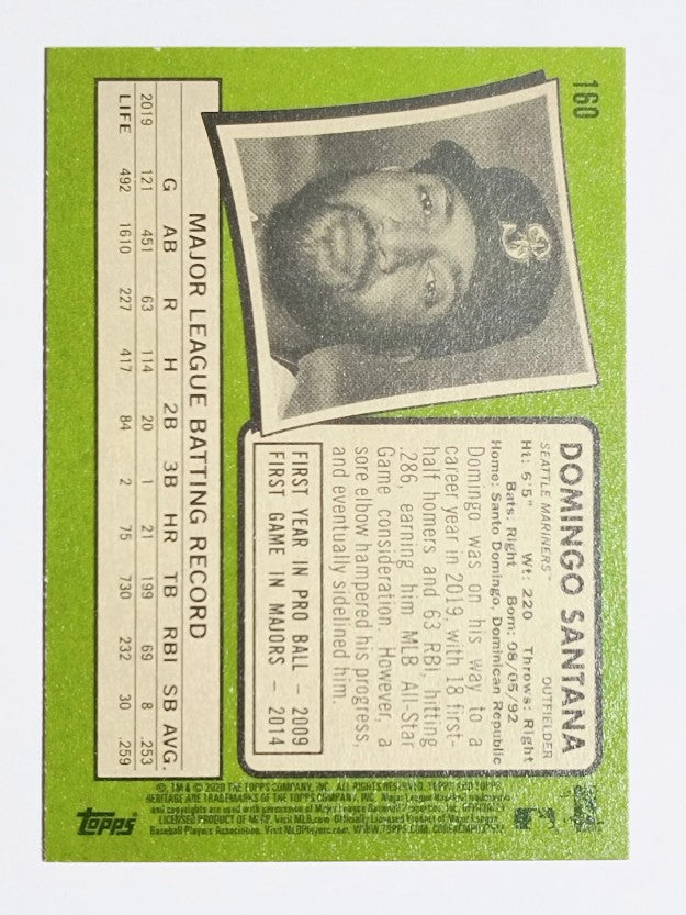 2020 Topps Heritage #160 Domingo Santana