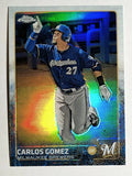 2015 Topps Chrome Refractors #73 Carlos Gomez