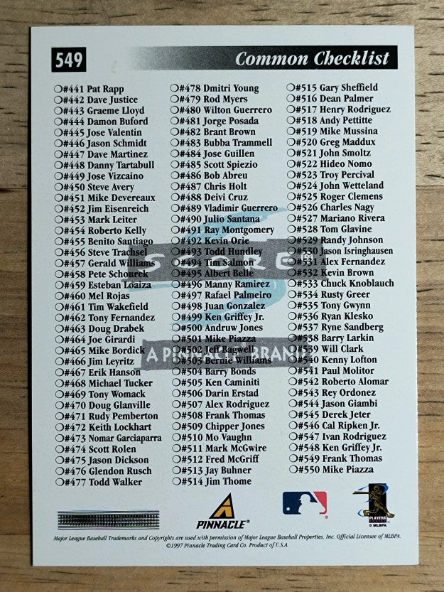 1997 Score Premium Stock Hobby Reserve #549 Frank Thomas CL
