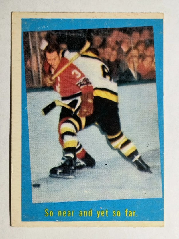 1959-60 Topps #60 So Near/Pierre Pilote/Flem Mackell IA (VGEX)