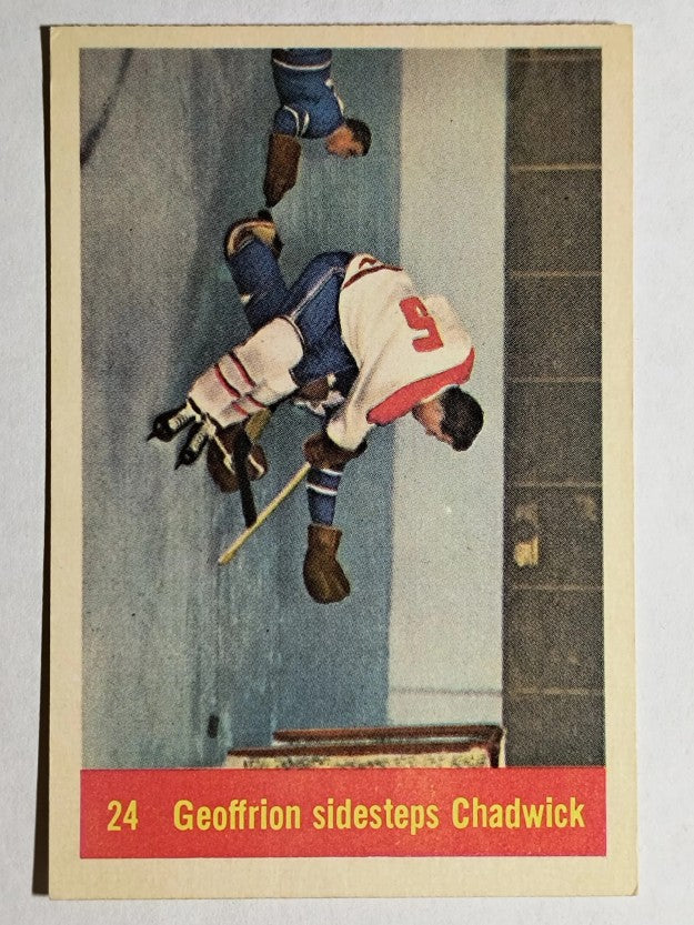 1957-58 Parkhurst #M24 Bernie Geoffrion/Ed Chadwick IA (NM)