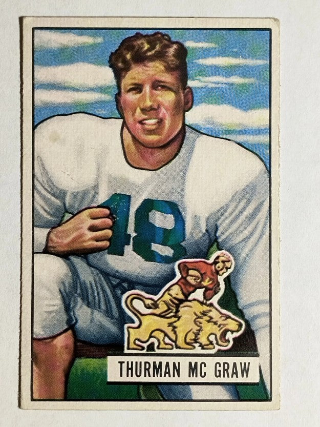 1951 Bowman #27 Thurman McGraw RC (VGEX)