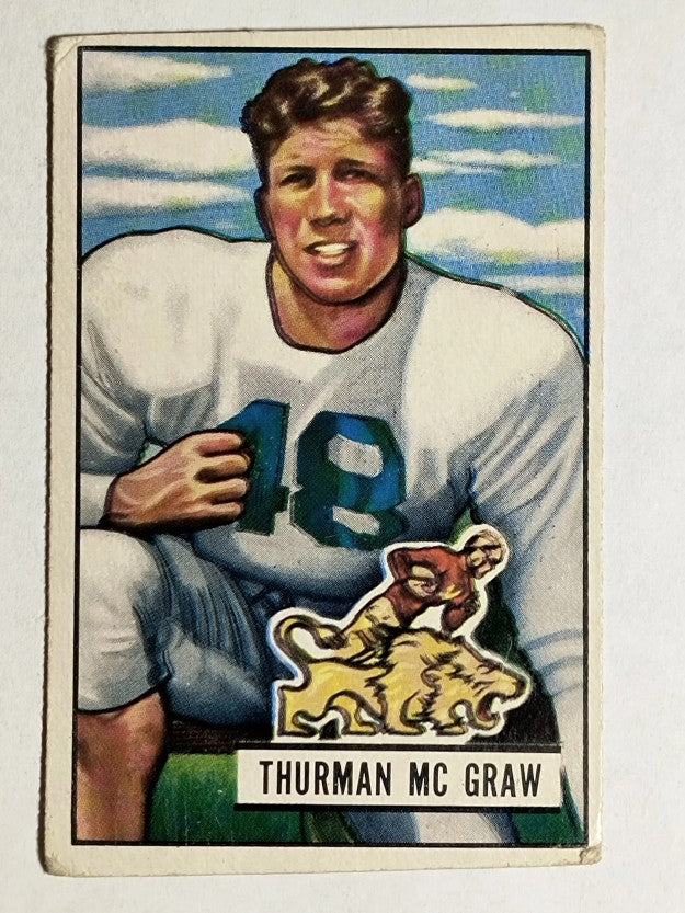 1951 Bowman #27 Thurman McGraw RC (VGEX)