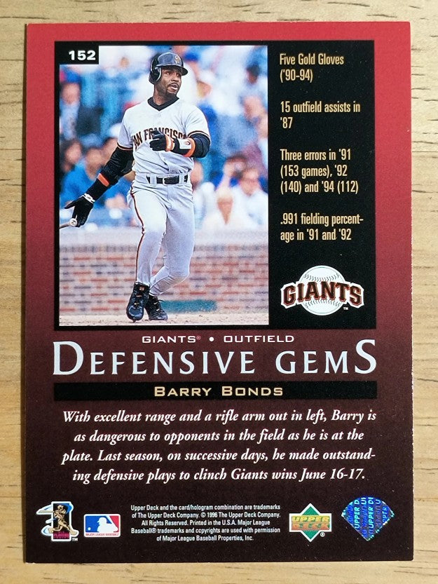 1997 Upper Deck #152 Barry Bonds DG