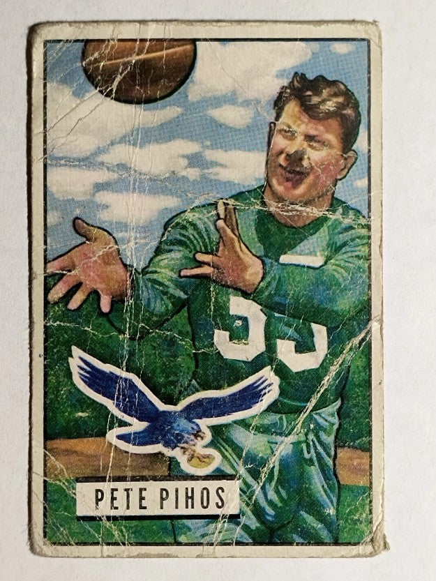 1951 Bowman #46 Pete Pihos (POOR)