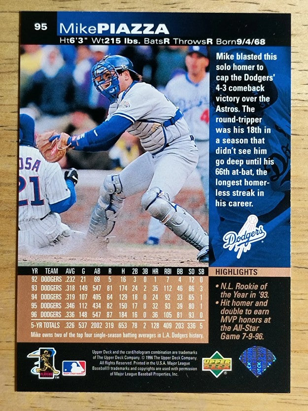 1997 Upper Deck #95 Mike Piazza