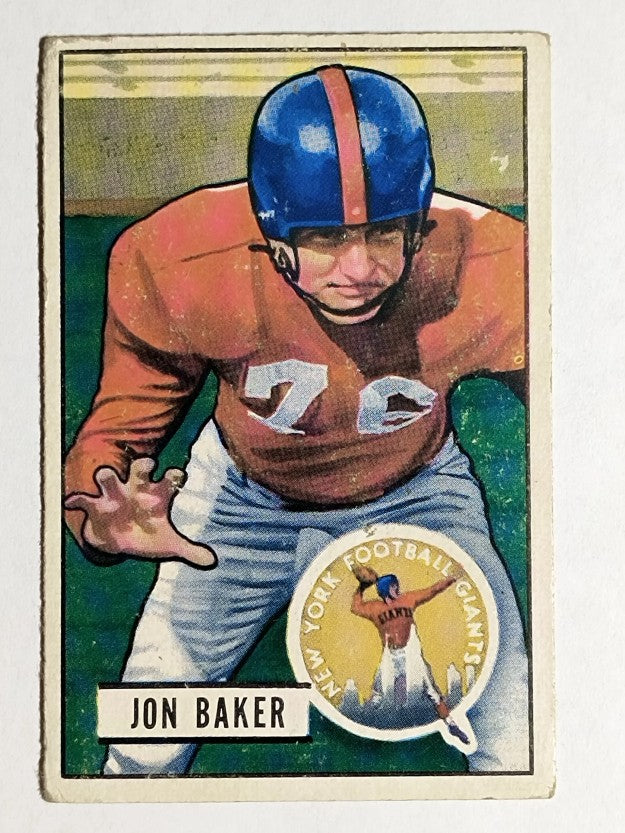 1951 Bowman #57 Jon Baker RC (VGEX)