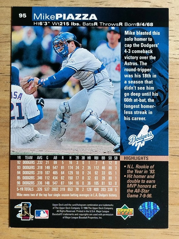 1997 Upper Deck #95 Mike Piazza