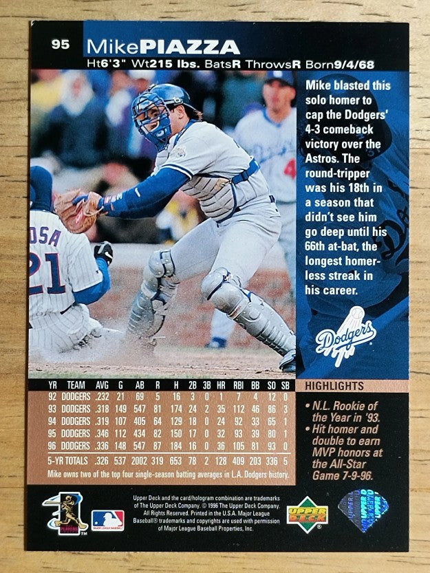 1997 Upper Deck #95 Mike Piazza