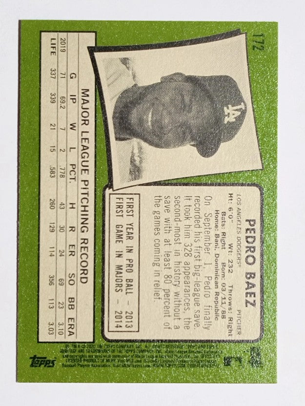 2020 Topps Heritage #172 Pedro Baez