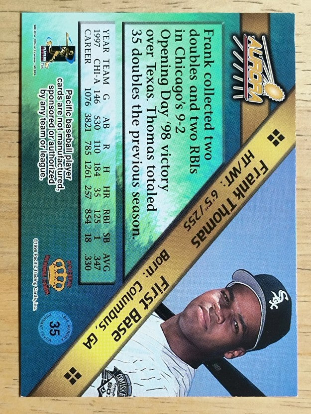 1998 Aurora Pennant Fever #35 Frank Thomas