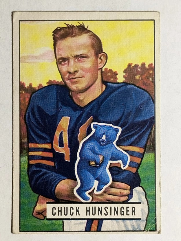 1951 Bowman #123 Chuck Hunsinger RC (VGEX)