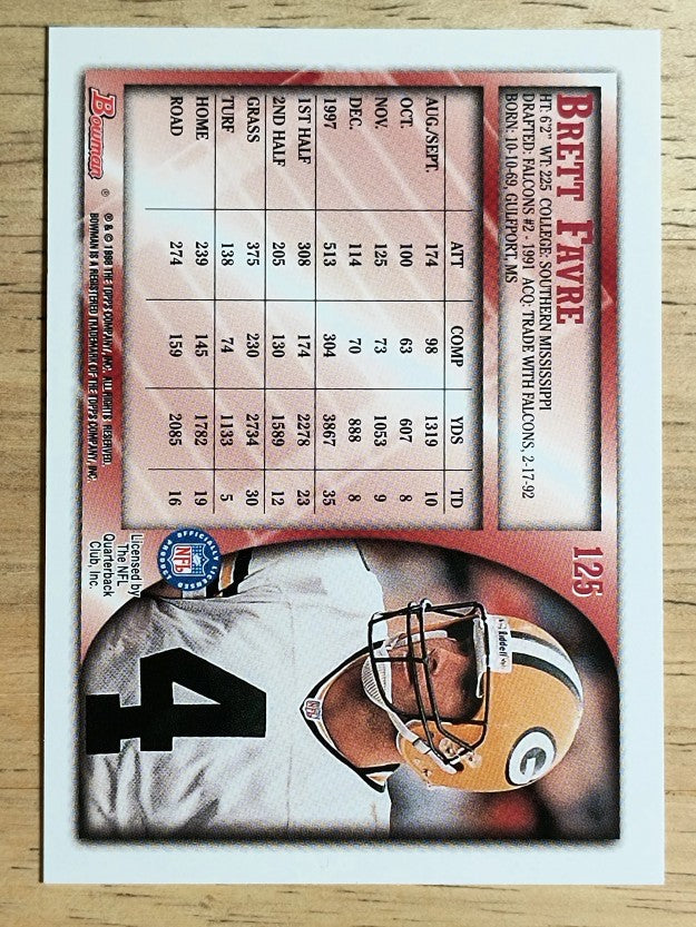 1998 Bowman #125 Brett Favre
