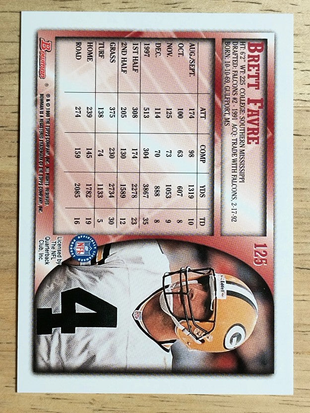 1998 Bowman #125 Brett Favre