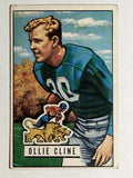 1951 Bowman #134 Ollie Cline RC (VGEX)