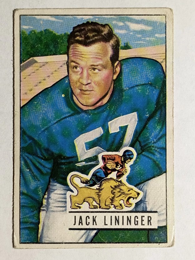 1951 Bowman #135 Jack Lininger RC (VG)