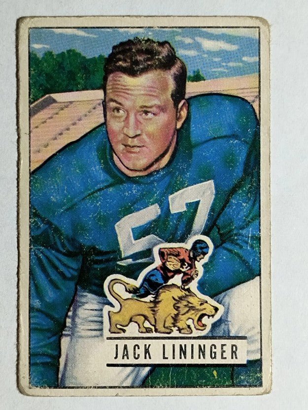 1951 Bowman #135 Jack Lininger RC (VG)