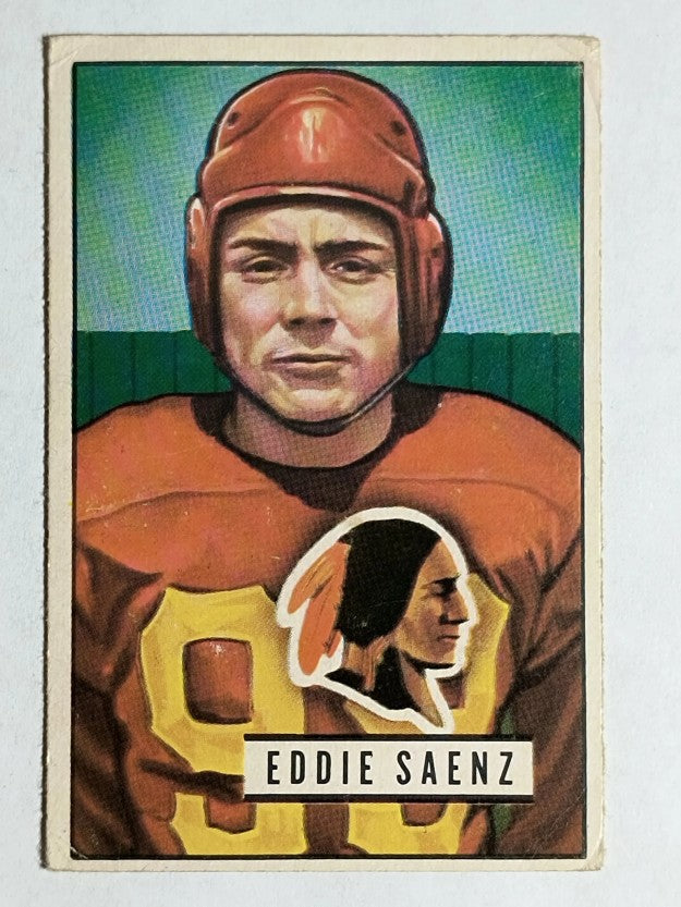 1951 Bowman #142 Eddie Saenz RC (VG)
