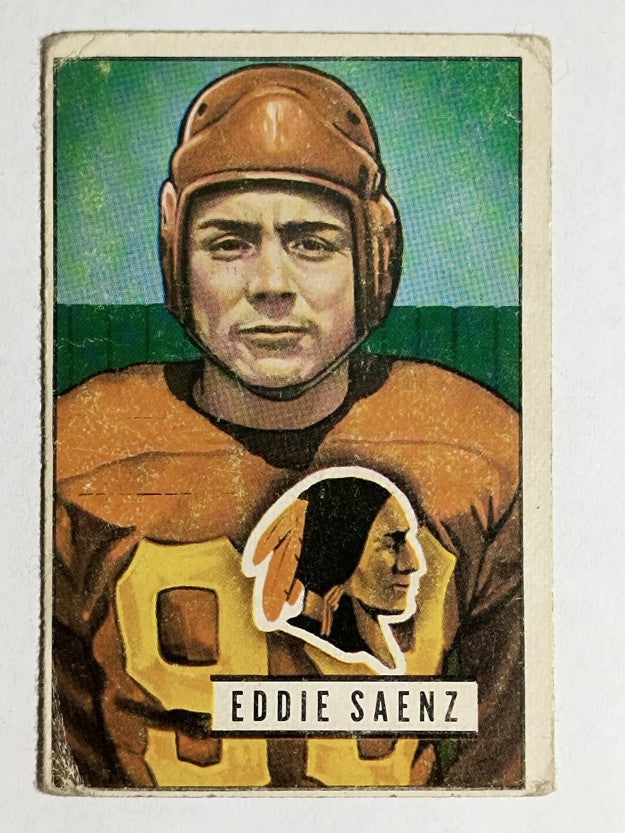 1951 Bowman #142 Eddie Saenz RC (VG)