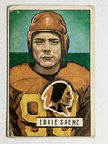 1951 Bowman #142 Eddie Saenz RC (VG)