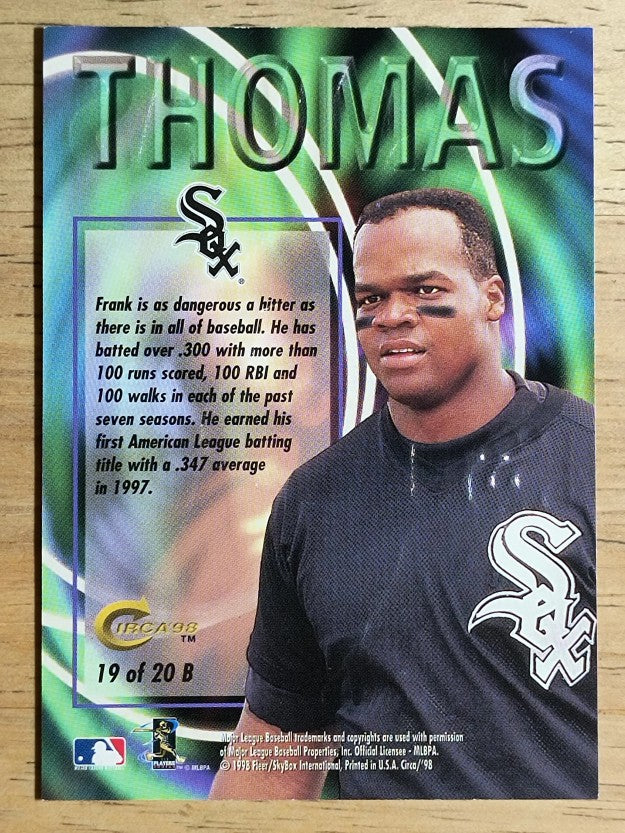 1998 Circa Thunder Boss #19 Frank Thomas