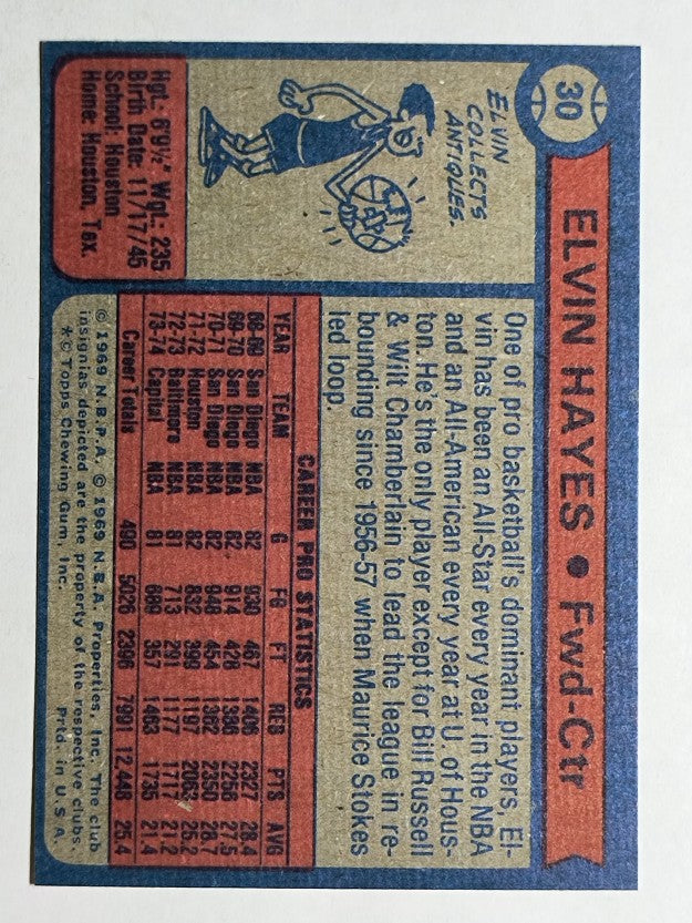 1974-75 Topps #30 Elvin Hayes AS2 (MINT)