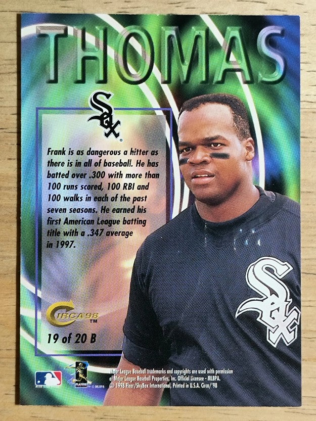 1998 Circa Thunder Boss #19 Frank Thomas