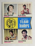 1974-75 Topps #82 John Havlicek/JoJo White/Dave Cowens TL (NM)