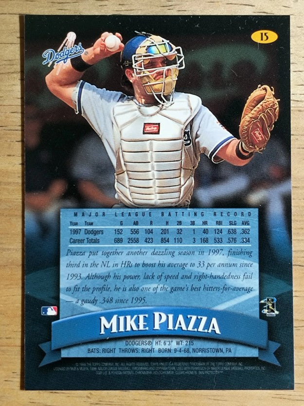 1998 Finest #15 Mike Piazza