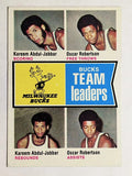 1974-75 Topps #91 Kareem Abdul-Jabbar/Oscar Robertson TL (NM)
