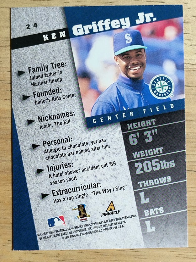 1998 Pinnacle Inside #24 Ken Griffey Jr.