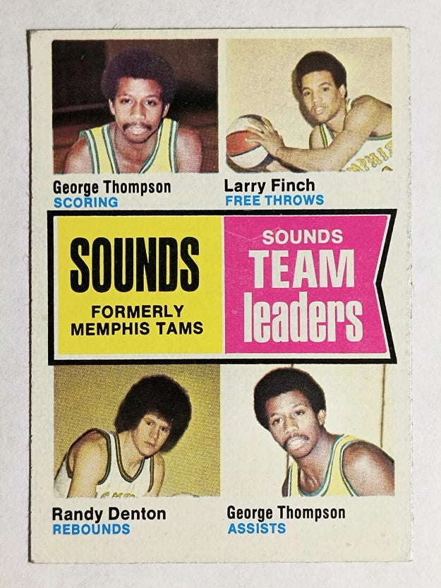 1974-75 Topps #225 George Thompson/Larry Finch/Randy Denton TL (EXMT)