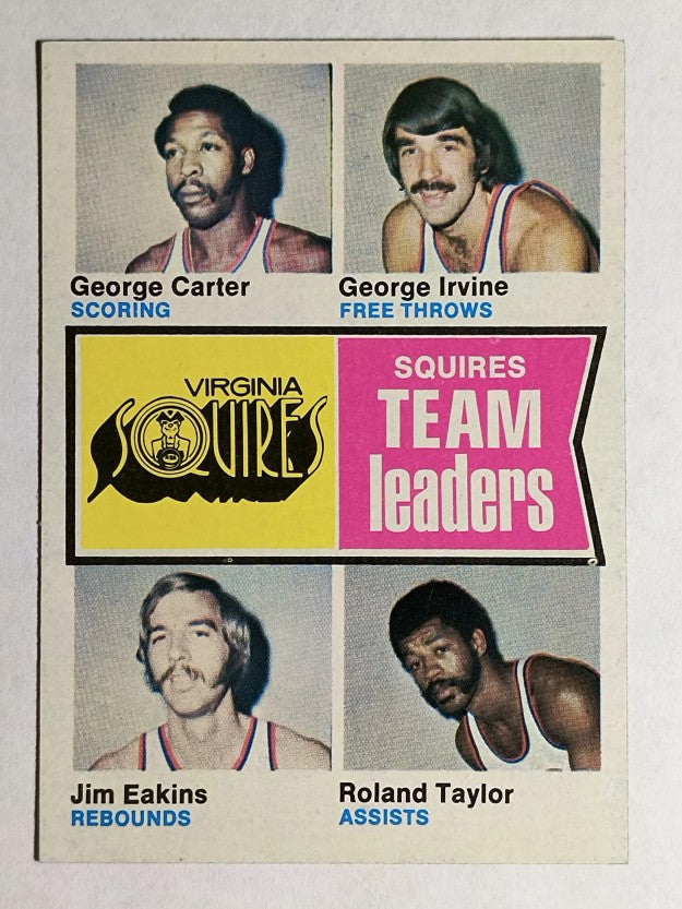 1974-75 Topps #230 George Carter/George Irvine/Jim Eakins/Roland Taylor (MINT)