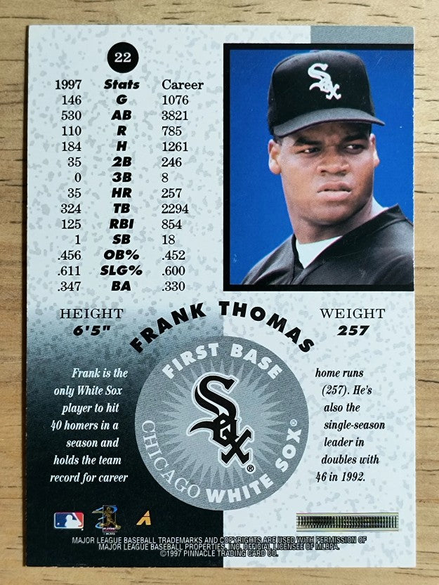 1998 Pinnacle Mint Bronze #22 Frank Thomas