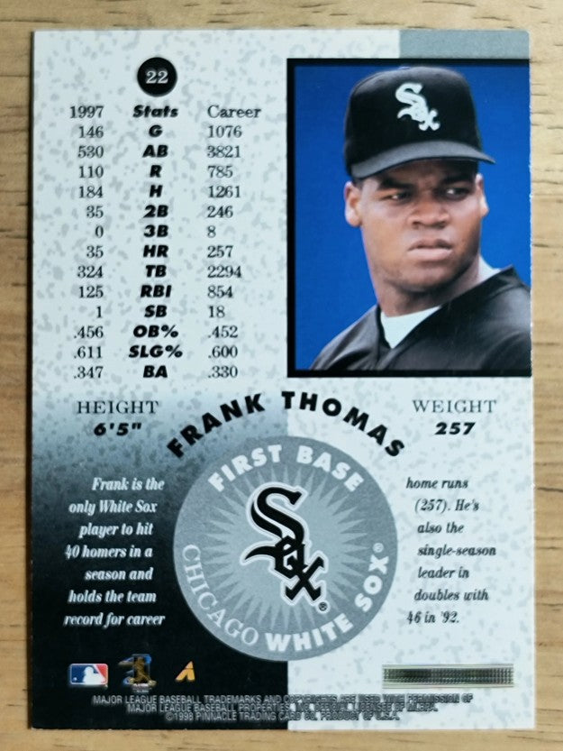 1998 Pinnacle Mint Bronze #22 Frank Thomas