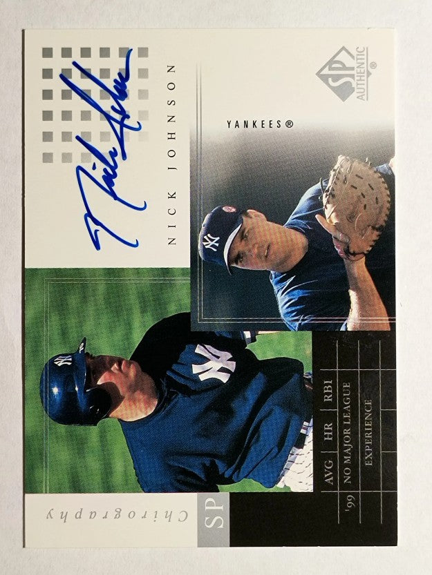 2000 SP Authentic Chirography #NJ Nick Johnson