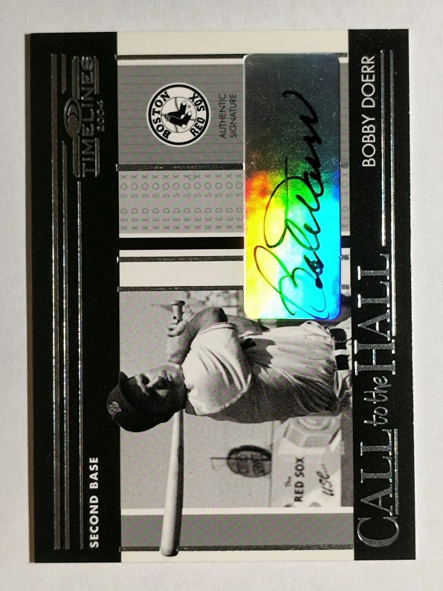 2004 Donruss Timelines Call to the Hall Autograph #4 Bobby Doerr