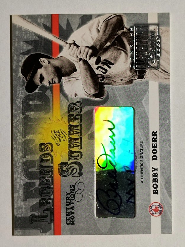 2003 Donruss Signature Legends Summer Autographs Notations Century Bobby Doerr