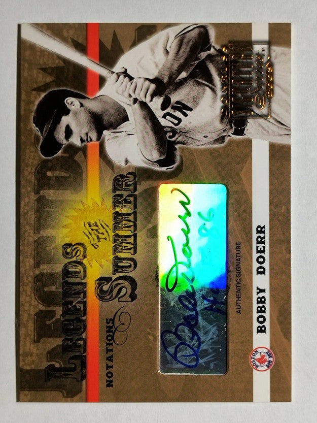 2003 Donruss Signature Legends of Summer Autographs Notations #8B Bobby Doerr