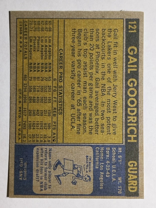 1971-72 Topps #121 Gail Goodrich (NM)
