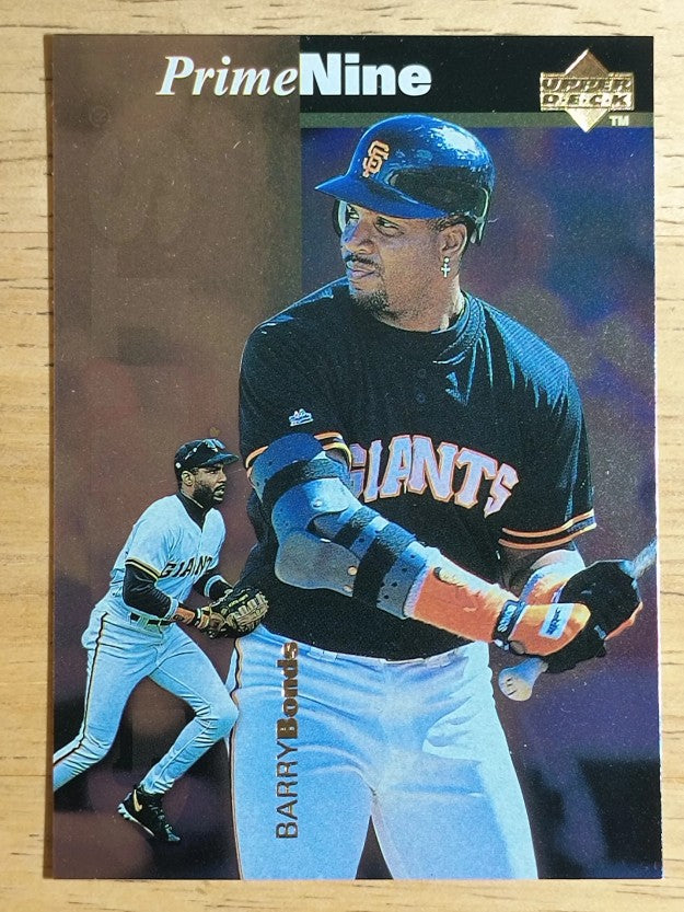 1998 Upper Deck Prime Nine #PN54 Barry Bonds/1996