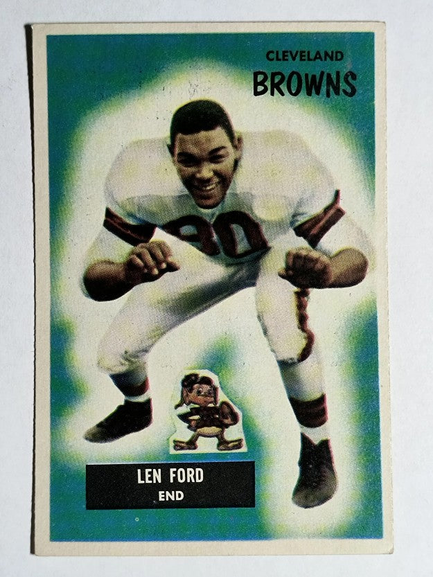 1955 Bowman #14 Len Ford RC (EX)