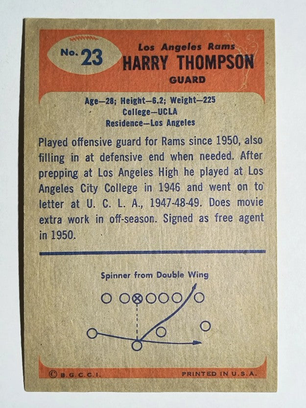 1955 Bowman #23 Harry Thompson (VGEX)