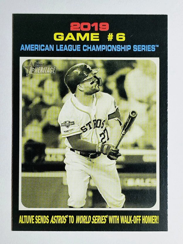 2020 Topps Heritage #200 Jose Altuve PO HL
