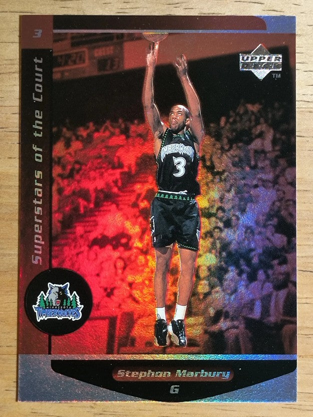 1998-99 Upper Deck Ovation Superstars of the Court #C10 Stephon Marbury