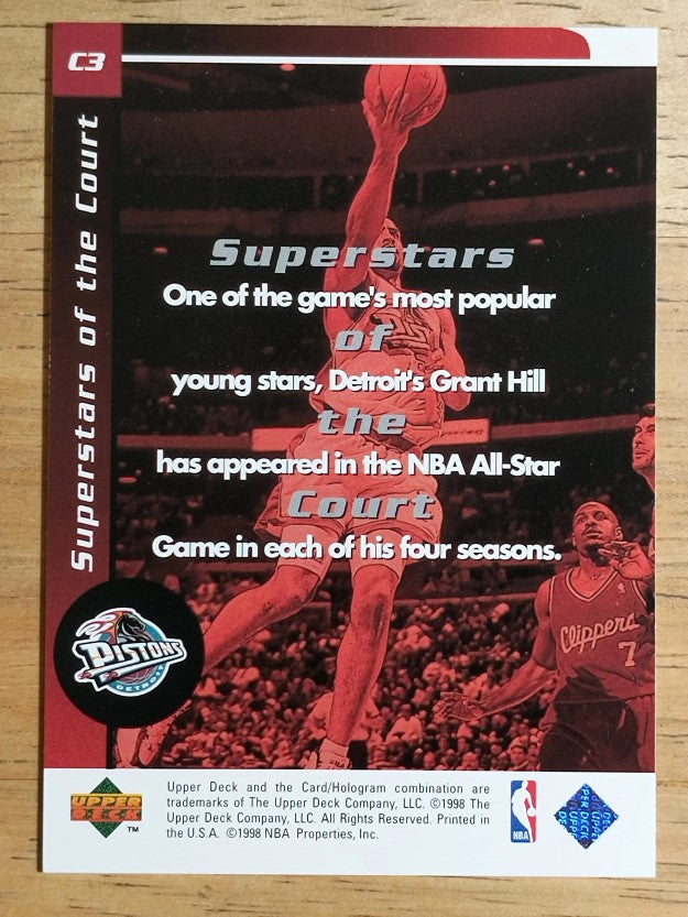 1998-99 Upper Deck Ovation Superstars of the Court #C3 Grant Hill