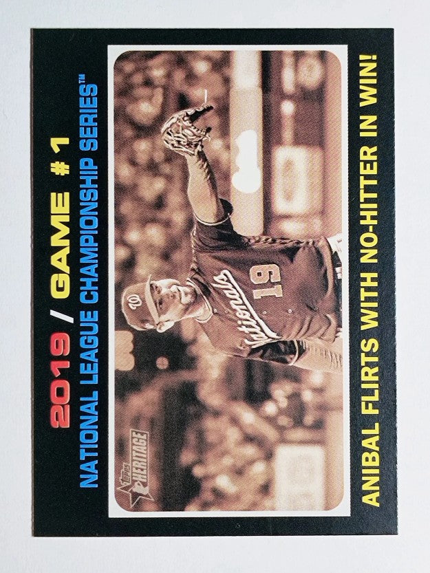 2020 Topps Heritage #202 Anibal Sanchez PO HL