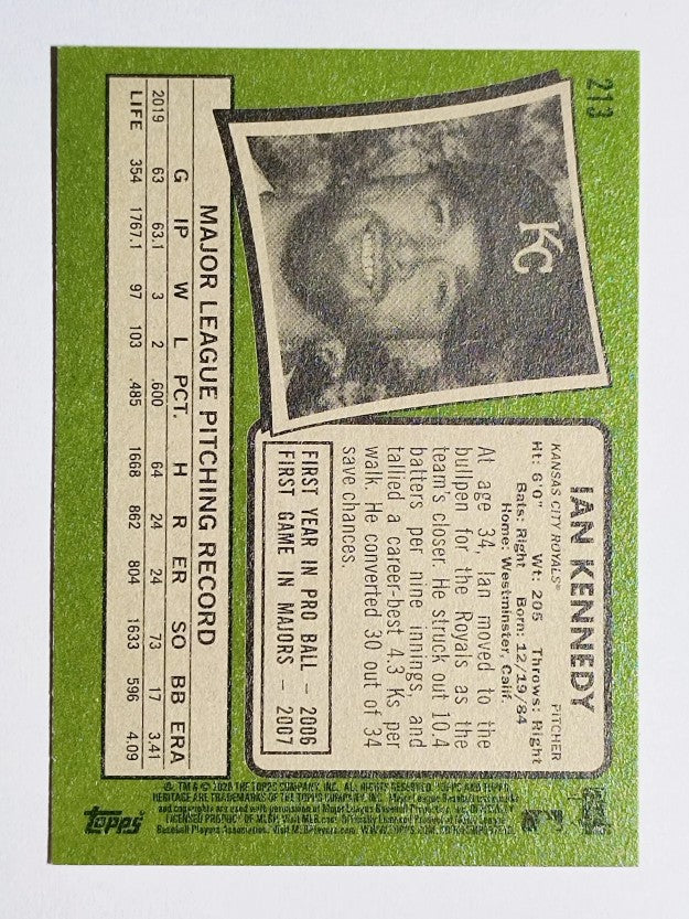 2020 Topps Heritage #213 Ian Kennedy