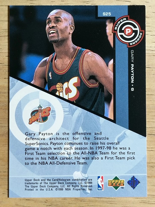 1998-99 Upper Deck Super Powers #S25 Gary Payton