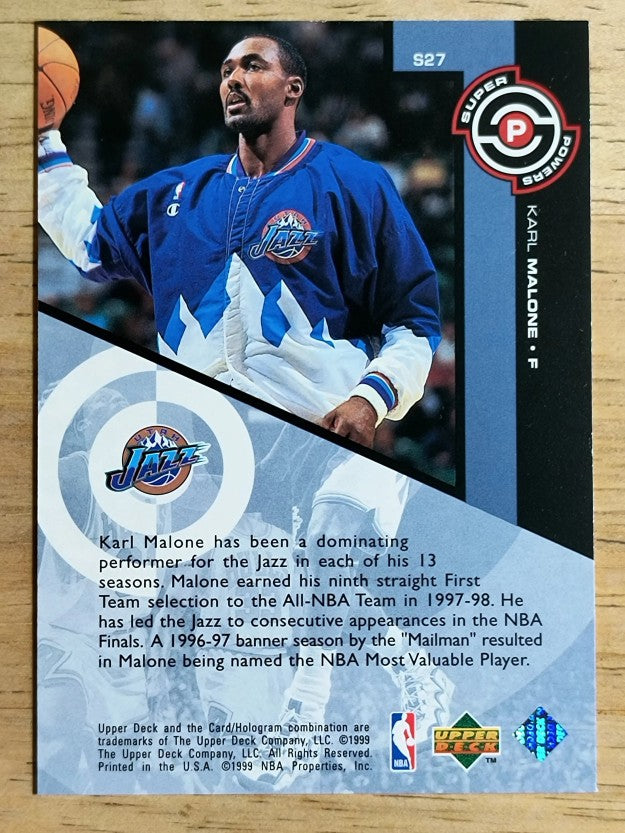 1998-99 Upper Deck Super Powers #S27 Karl Malone
